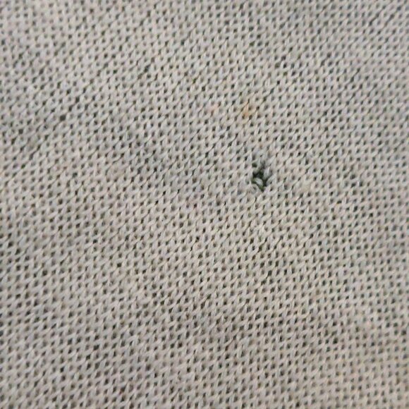 Vintage 1940s-1950s 3/4 Sleeve Crewneck Beige Olive Green Floral Woven Sweater - Picture 7 of 7